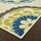 Homeroots 9 x 13 ft. Ivory Indigo & Lime Medallion Disc Indoor & Outdoor Area Rug 384329 - alternate 2